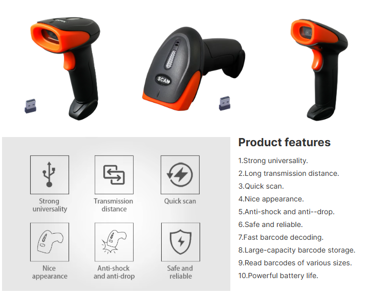 Wireless 1D/2D Auto Barcode Scanners LS-DLB209