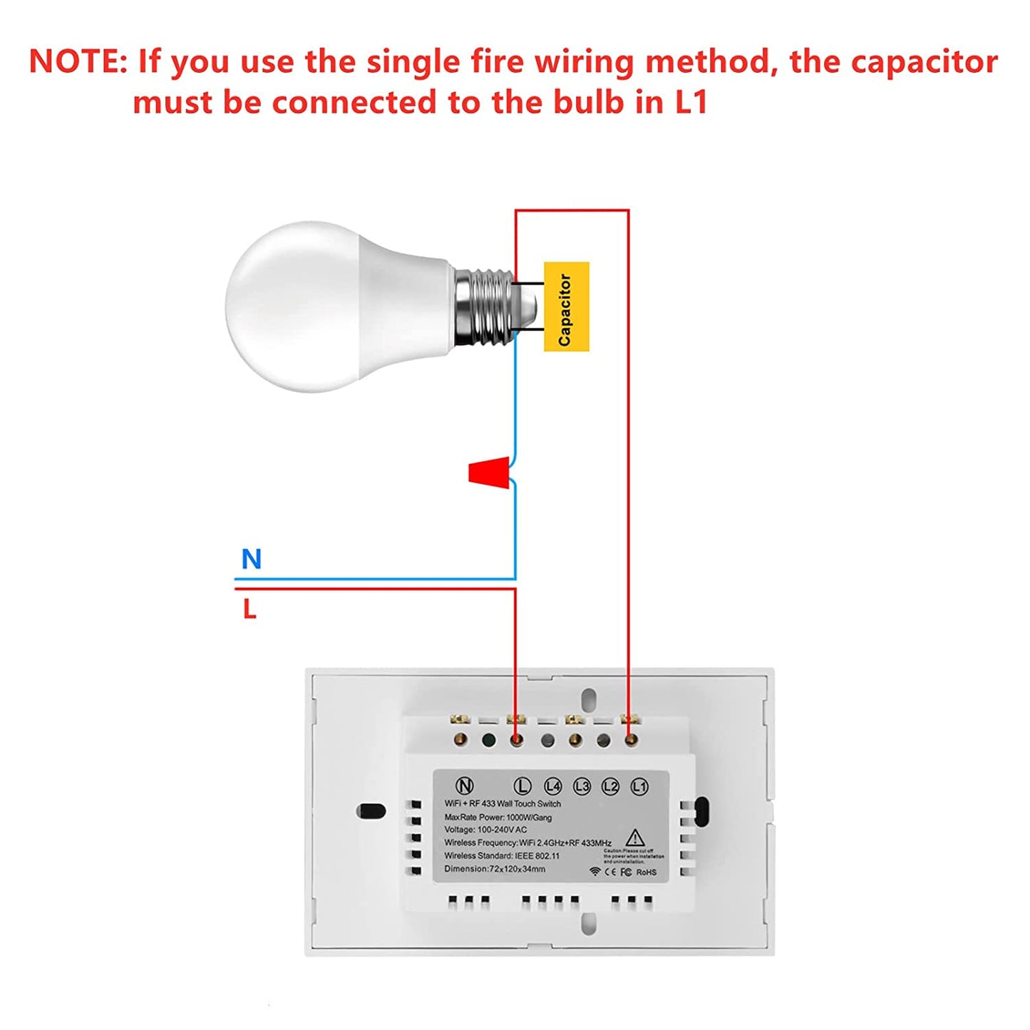 WiFi Smart Switch US standard Factory
