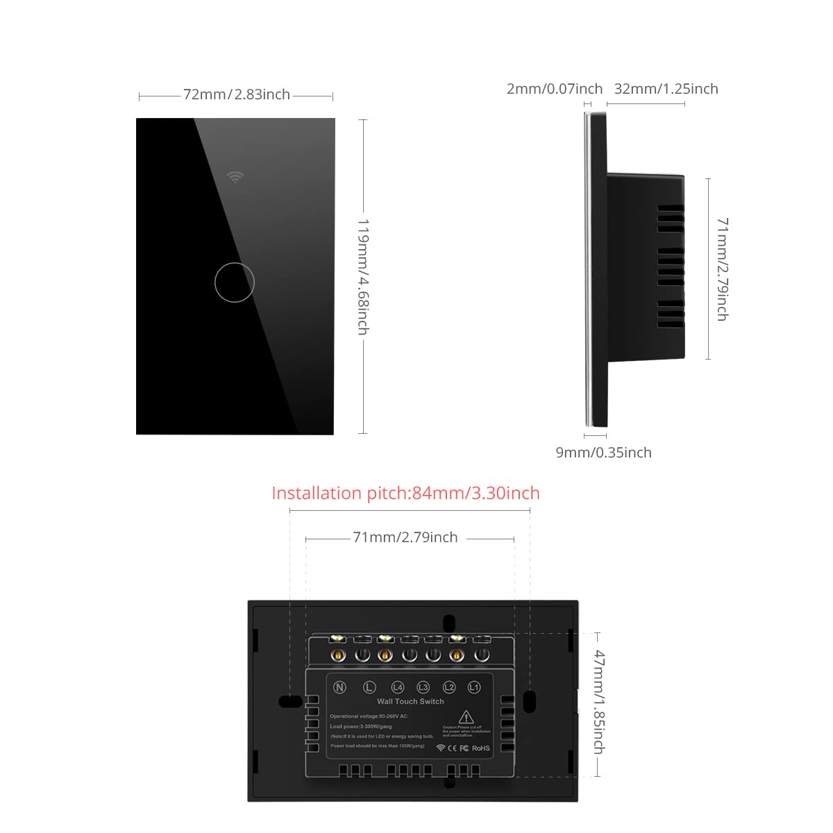 WiFi Smart Switch US standard Factory