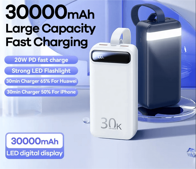 30000mAh PDA Power Bank | Fast Charge Zebra/Honeywell Scanners in 1 Hour LS-FC3