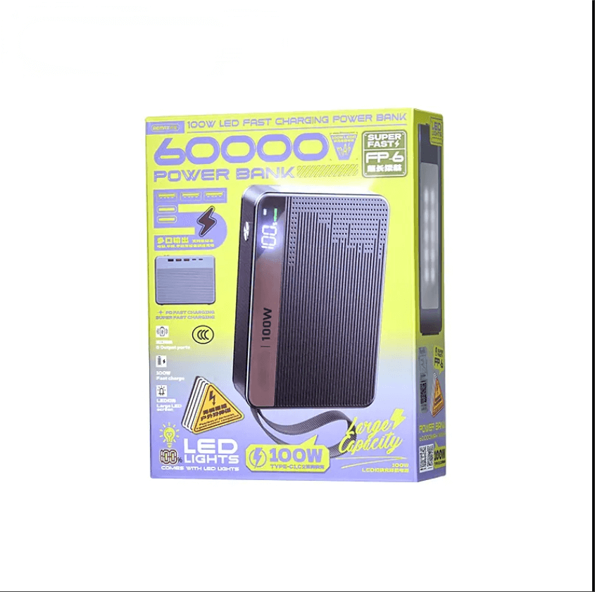 60000mAh Industrial Power Bank | PD 100W Laptop & PDA Charger LS-FC6
