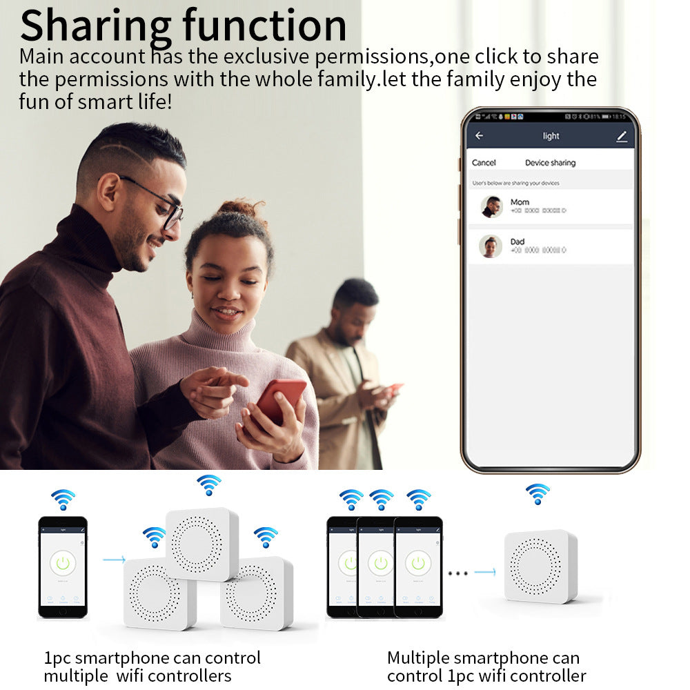 16A mini WiFi Interruptor Smart Switch