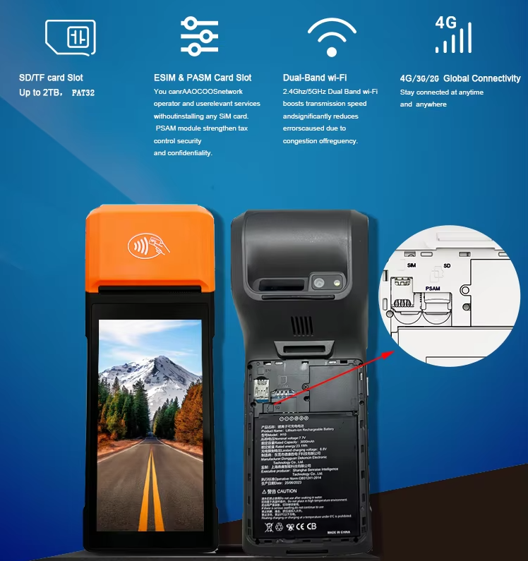 Android 14 Smart POS Terminal with scanner LS-H10S