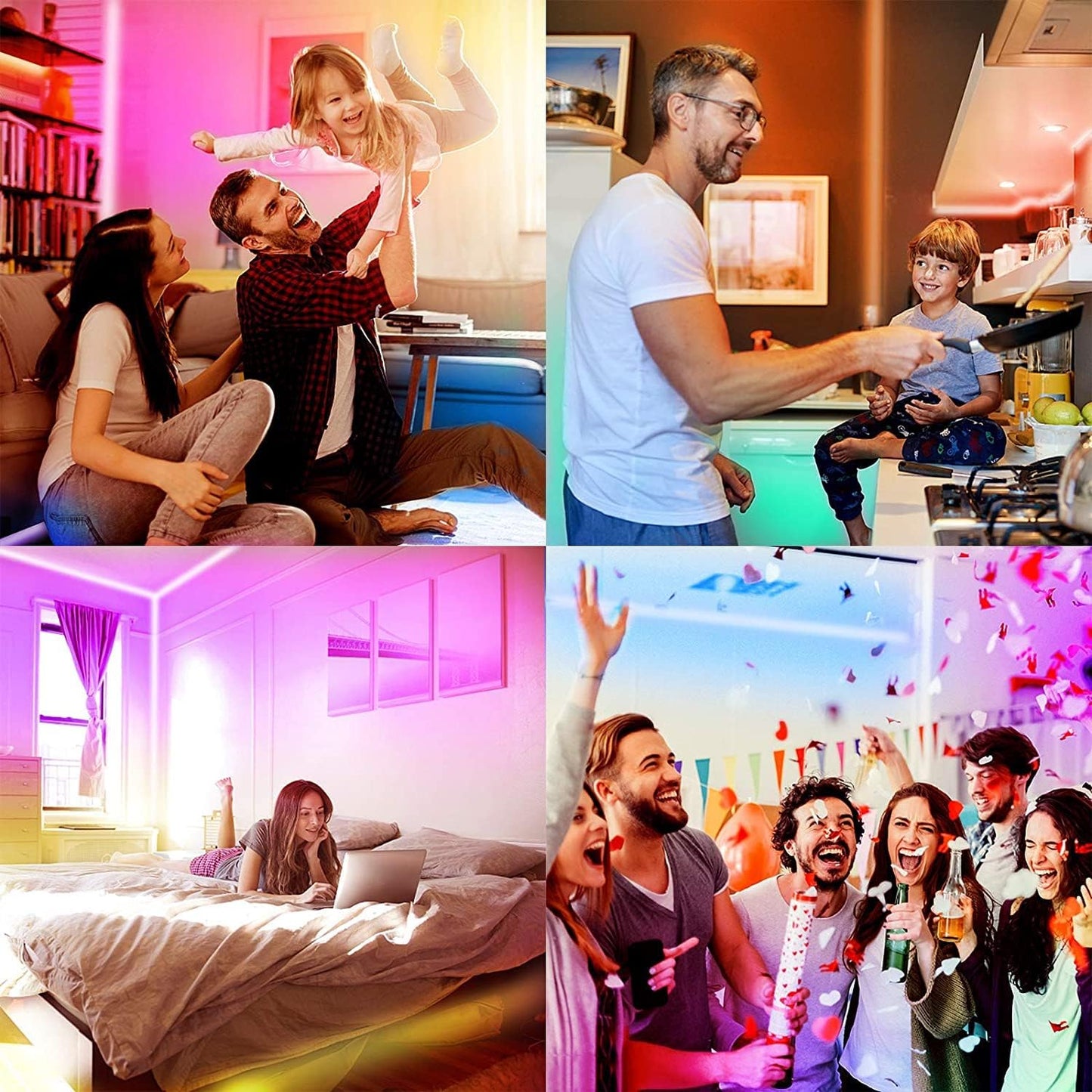 RGB Led  Smart Strip Lights with Smart App Control