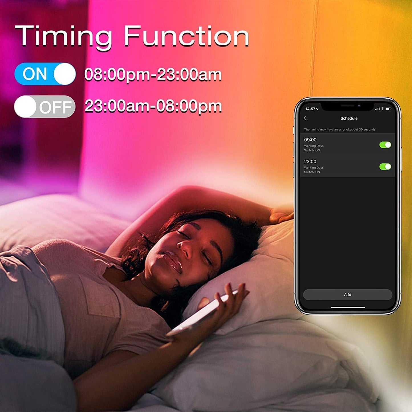 RGB Led  Smart Strip Lights with Smart App Control