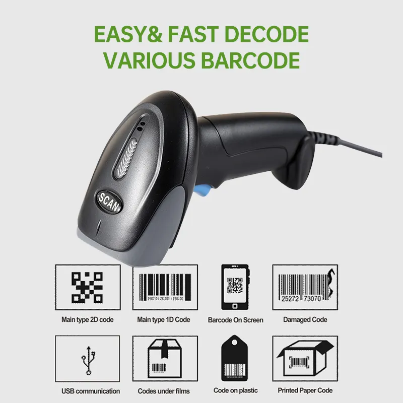 Wired 1D/2D Barcode Scanners LS-DLX209