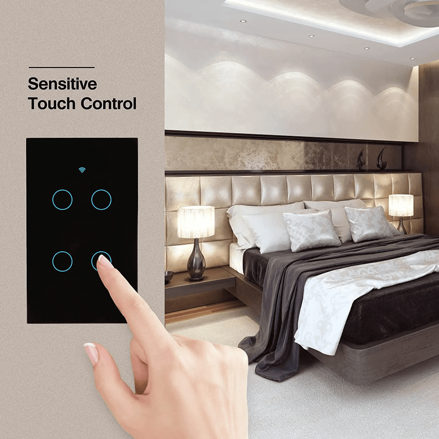 WiFi Smart Light Switch OEM | US standard 1/2/3/4Gang