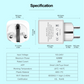 20A 220V Wireless Wifi Smart Plug EU standard