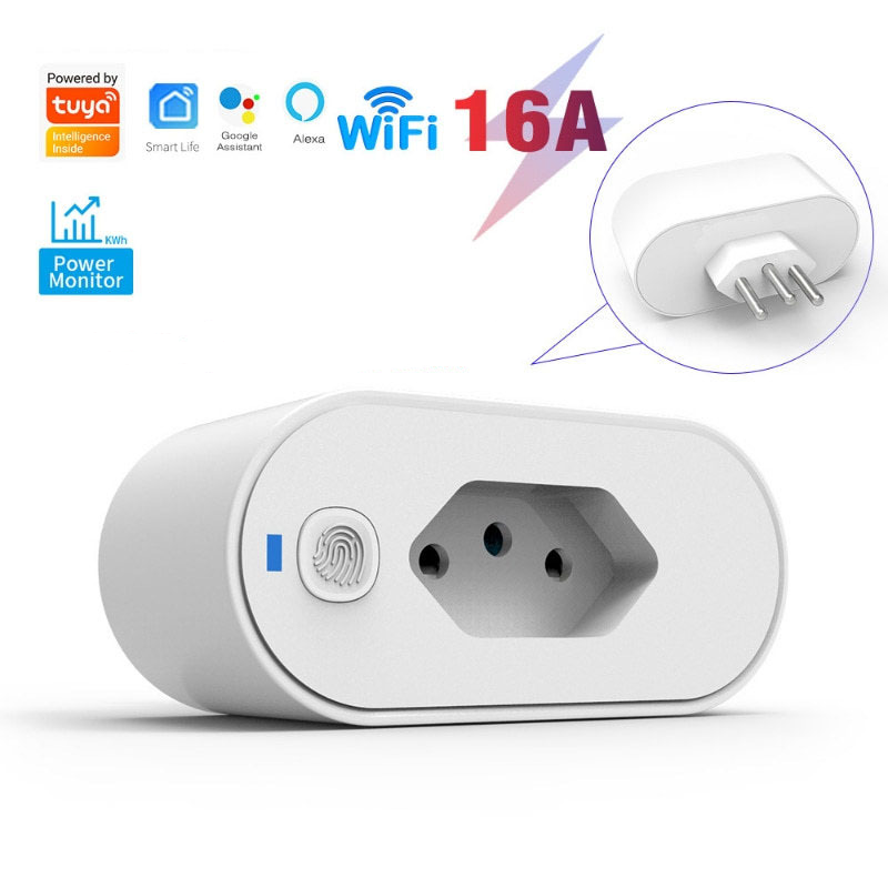 Brazilian Standards Smart Socket for Alexa/Google Home