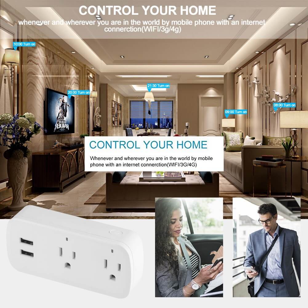 Tuya WIFI Smart Socket with USB Port
