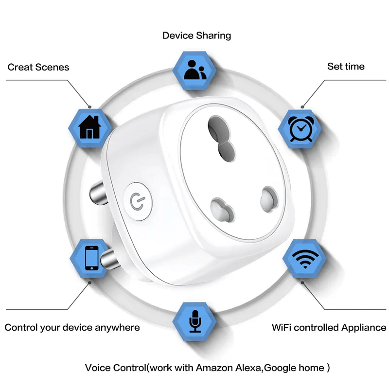 16A Tuya WIFI Smart Socket SA Standard