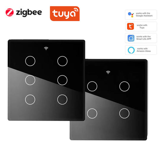 Zigbee Tuya Smart Switch Factory Brazilian Standard 4-Gang