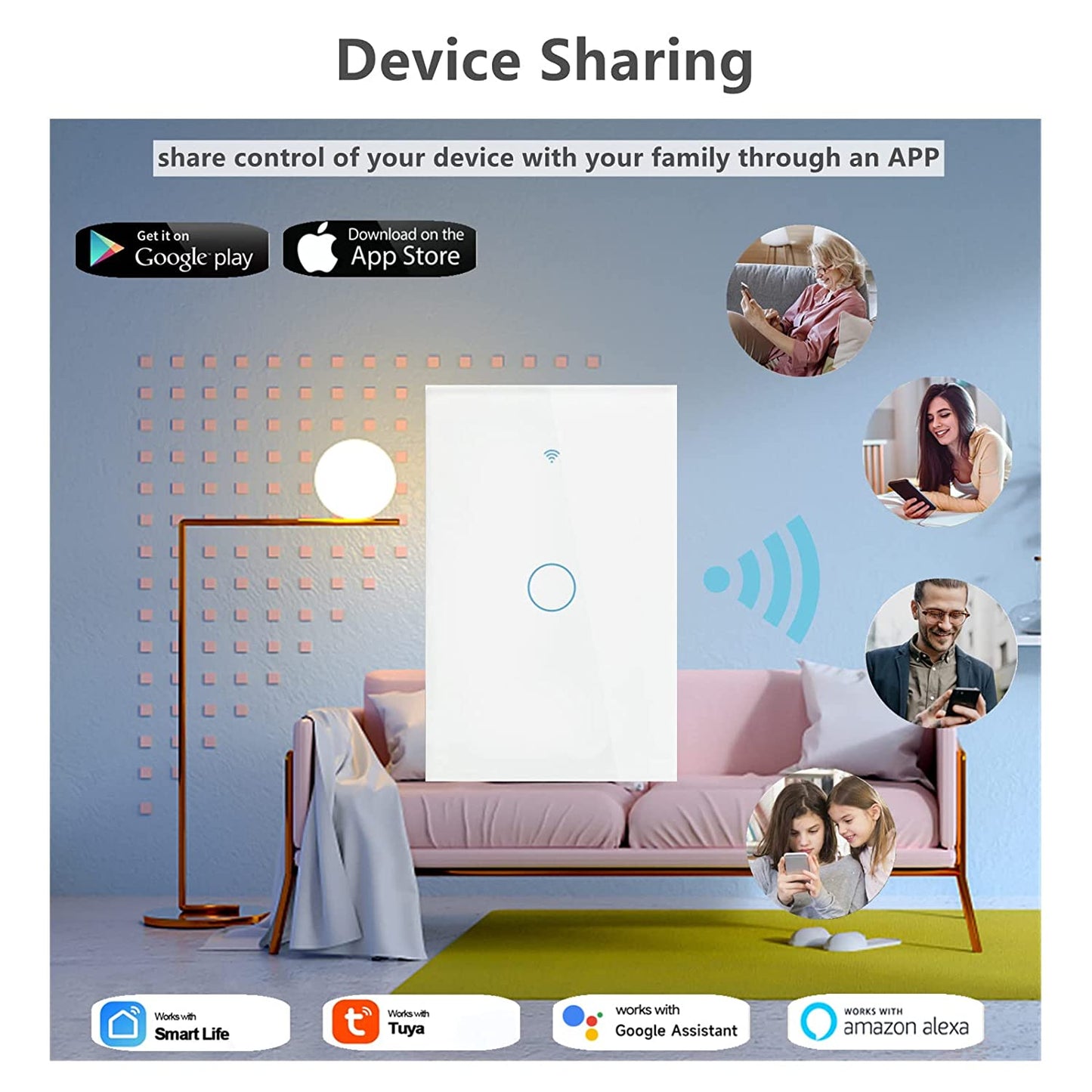 WiFi Smart Switch US standard Factory